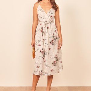 Reformation Jeans Anita Midi Dress In Tonga Size XL